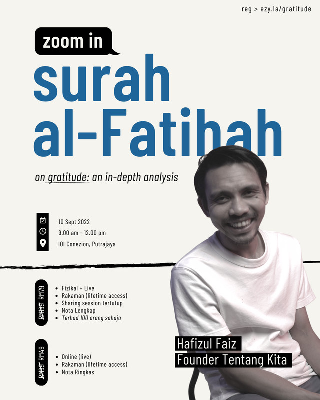 Rakaman Zoom in Surah al-Fatihah: an in-depth analysis by Hafizul Faiz (Lifetime Access)